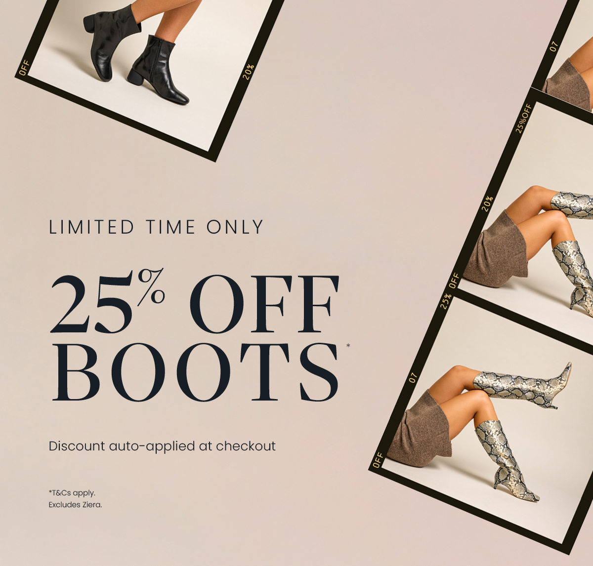 25% OFF BOOTS