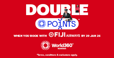 FIJI AIRWAYS DOUBLE POINTS* OFFER