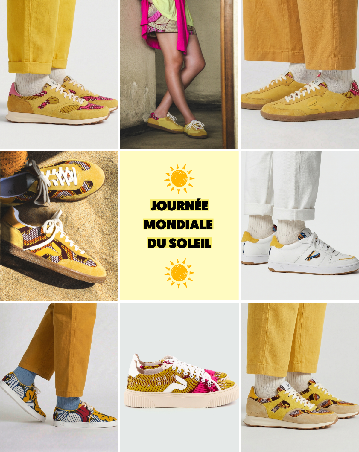 Baskets jaunes de Panafrica