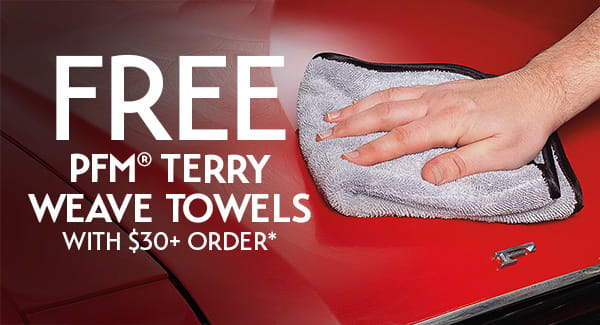 Fet a Free Set of PFM Terry Weave Towels With Any Purchase of $30+