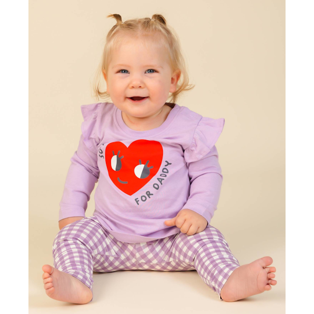 Babies' Long Sleeve Print Frill Top