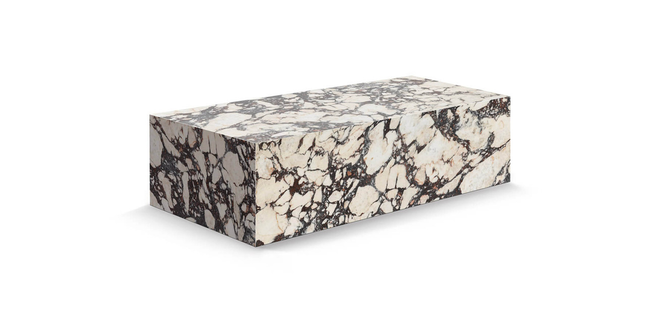 Image of Copenhagen Marble Plinth Block Large Coffee Table