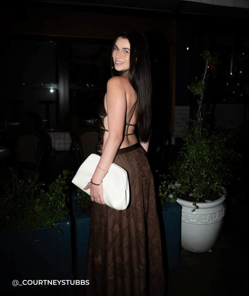Play It Cool Coupe Maxi Skirt - Chocolate