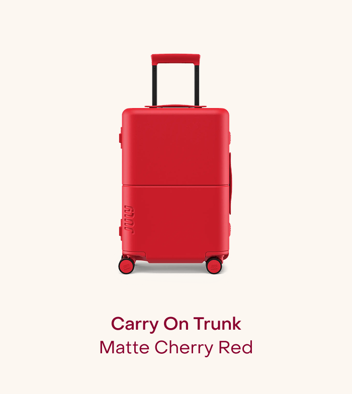 Carry On Trunk Matte Red