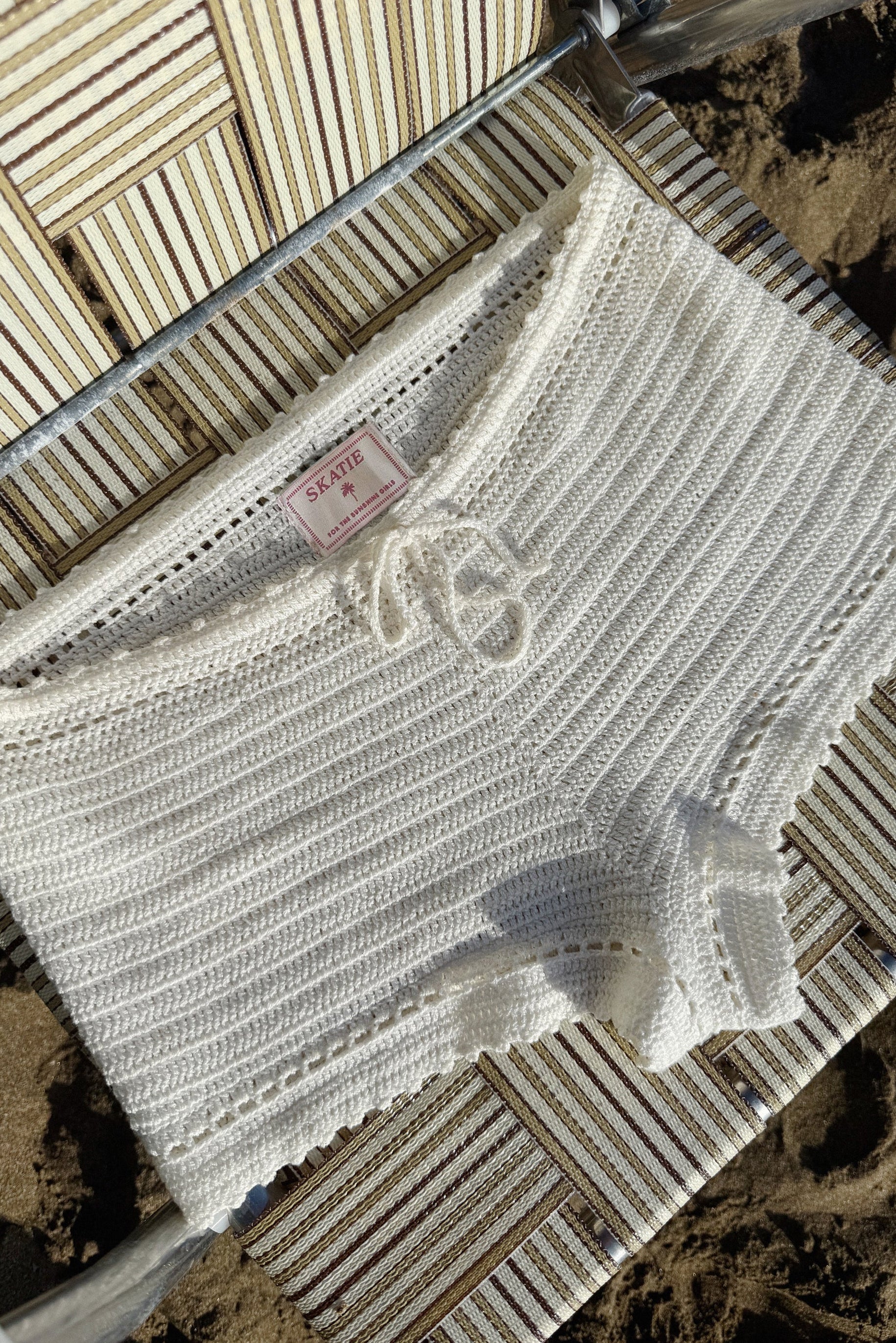 Image of Scottie Shorts - White Crochet