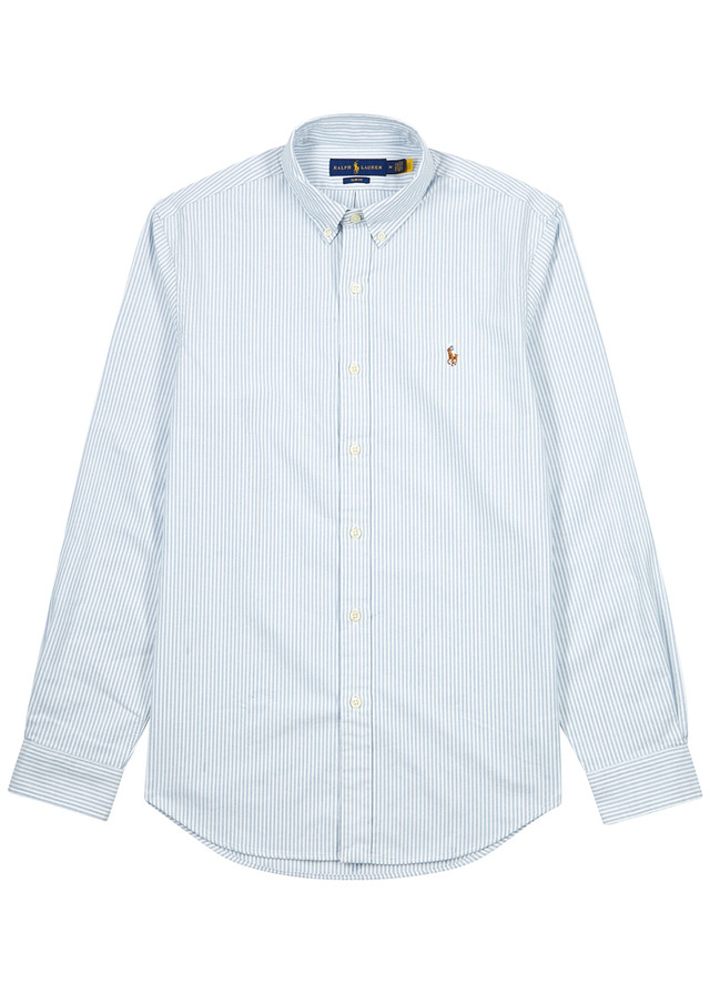 POLO RALPH LAUREN Striped piqué cotton Oxford shirt