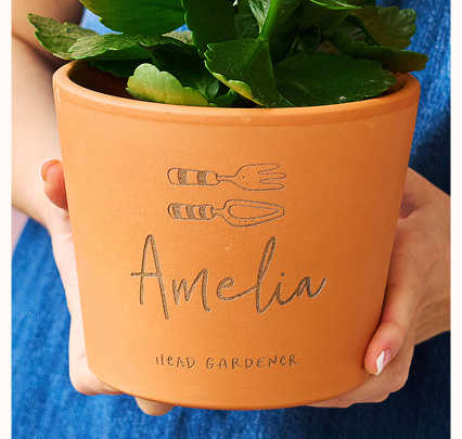 Personalised Gardening Gift Terracotta Plant Pot