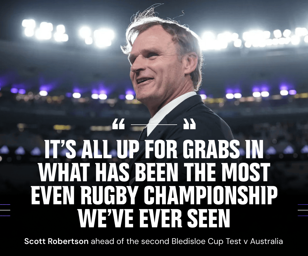 Quote - "It's all up for grabs in what has been the most even Rugby Championship"