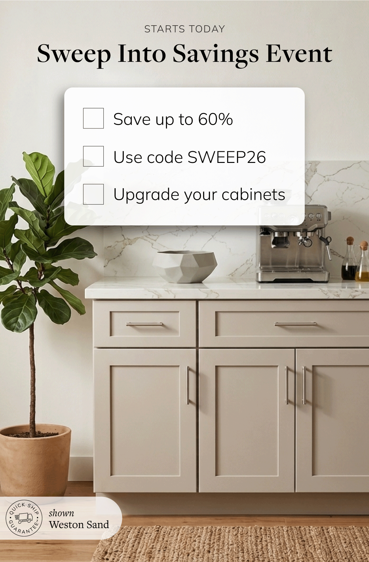Sweep into Savings with up to 60% off