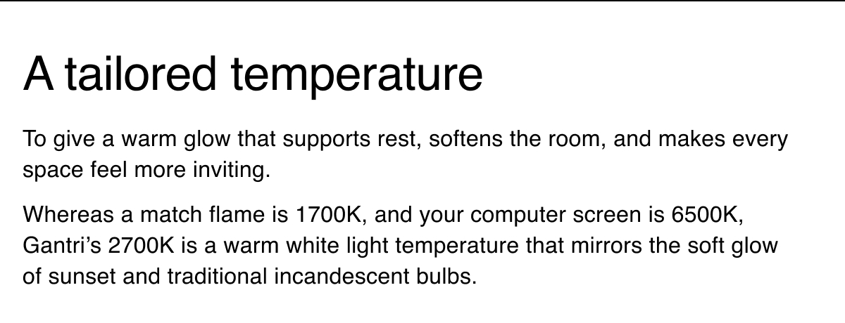 A tailored temperature