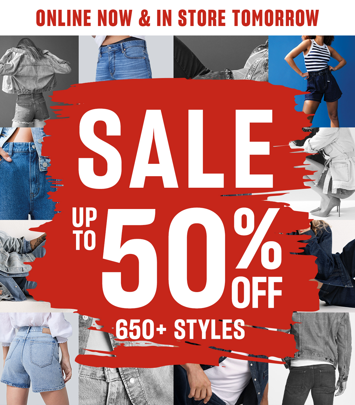 Up to 50% off sale