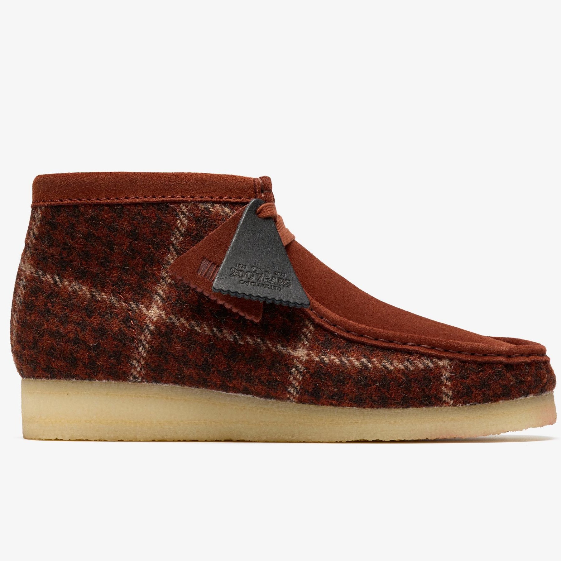 Shop Wallabee Boot Rust Tweed Combination