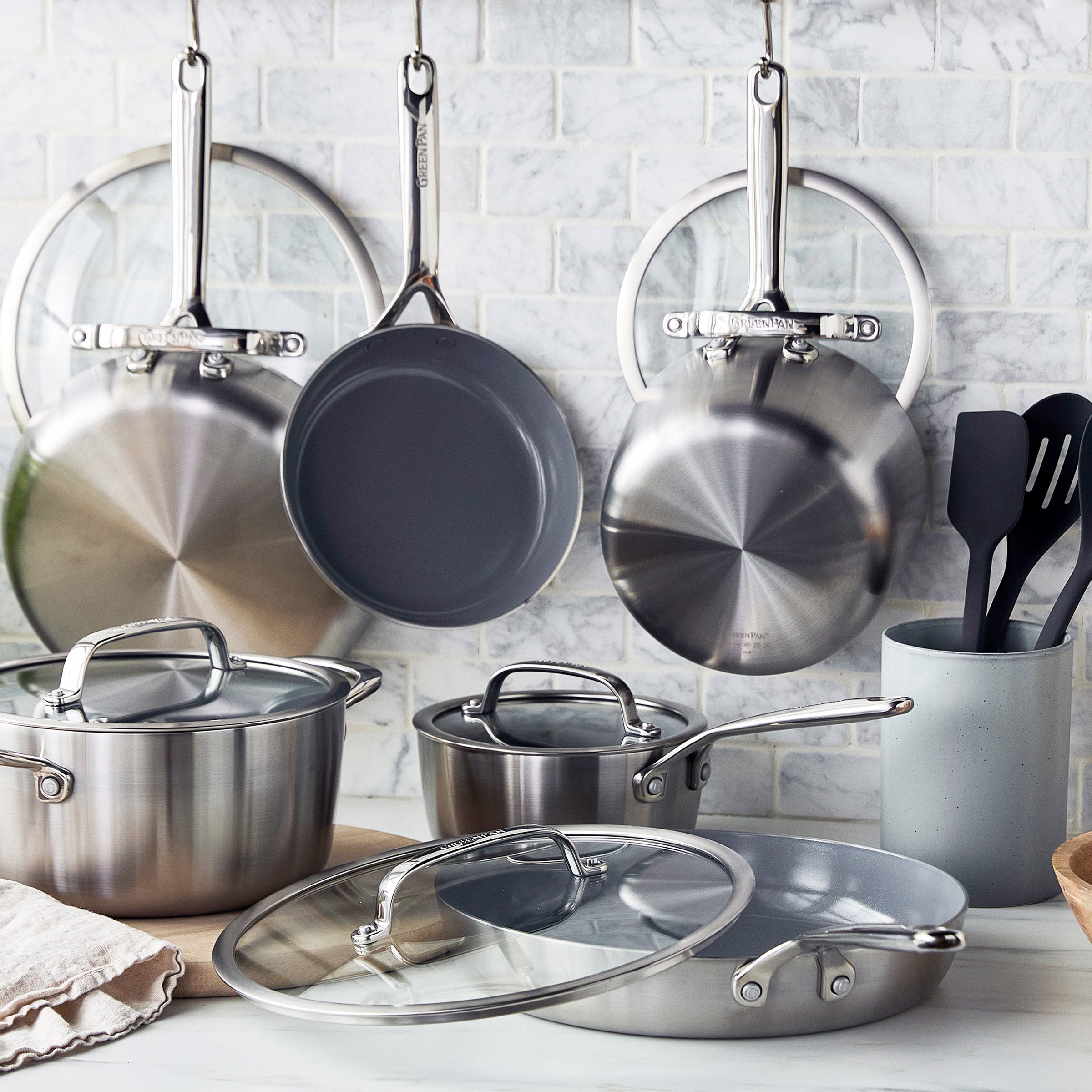 Assorted GreenPan Cookware and Electrics