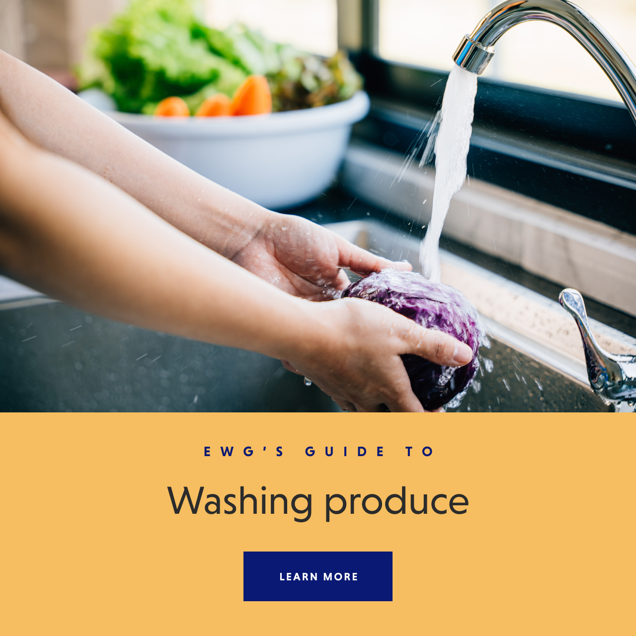 EWG's Guide to Washing Produce - LEARN MORE