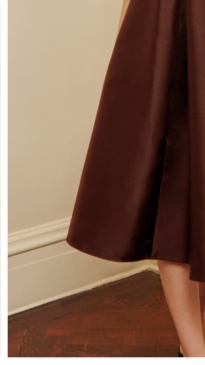 Sleeveless Mikado Fit And Flare Midi Dress With V-Back In Espresso