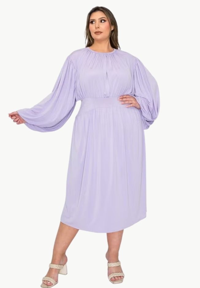 Audrey Ruched Midi Dress