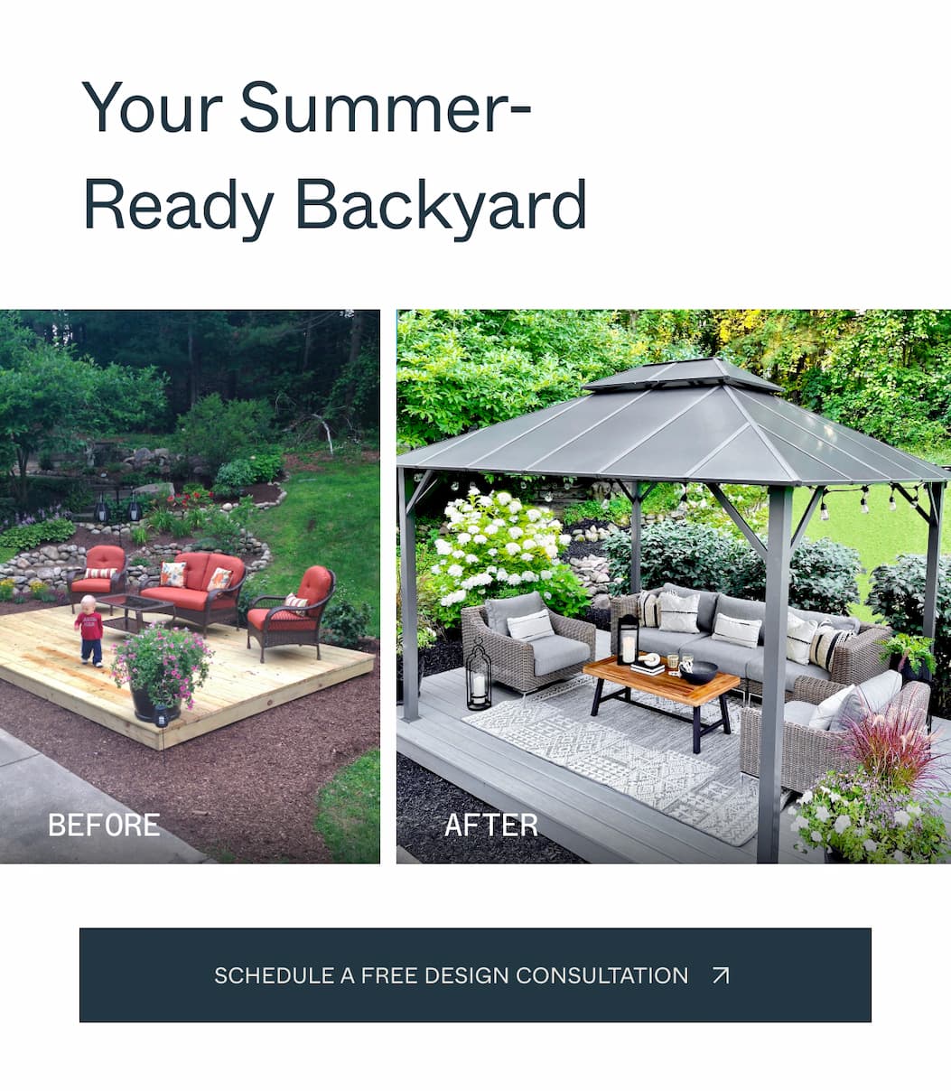 Your Summer- Ready Backyard Before and after