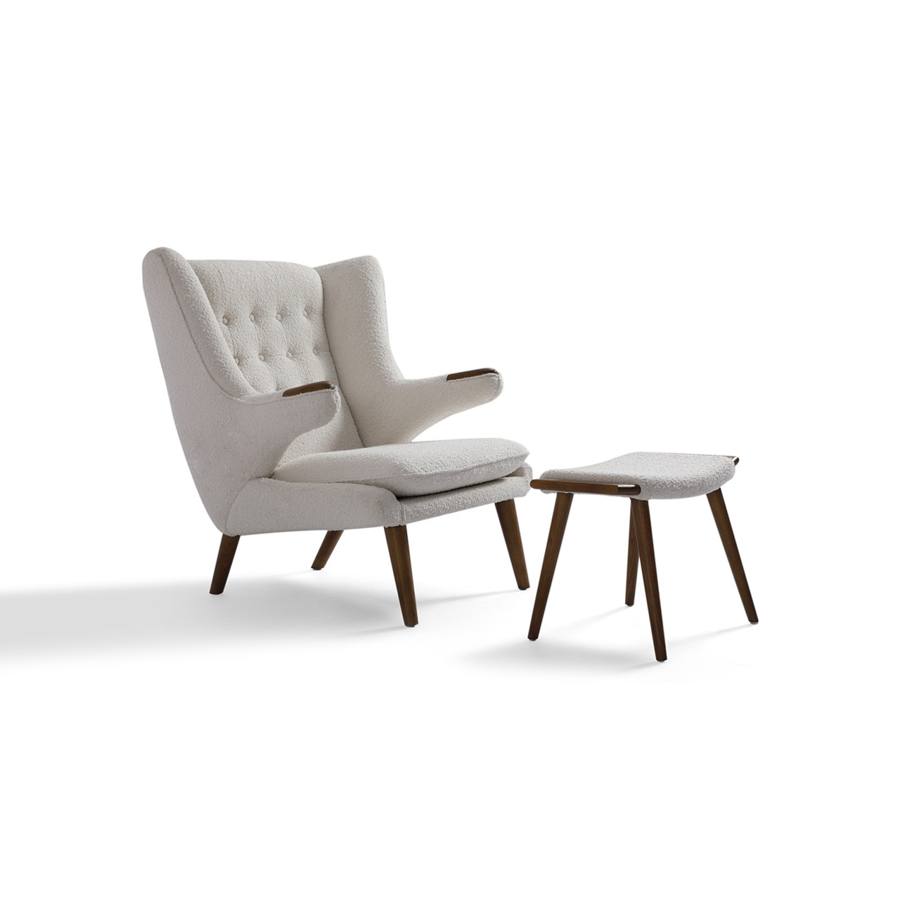 Image of Papa Bear Chair & Ottoman - Walnut - Final Sale