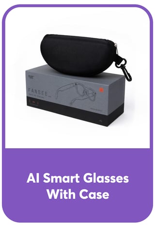 AI Smart Glasses With Case