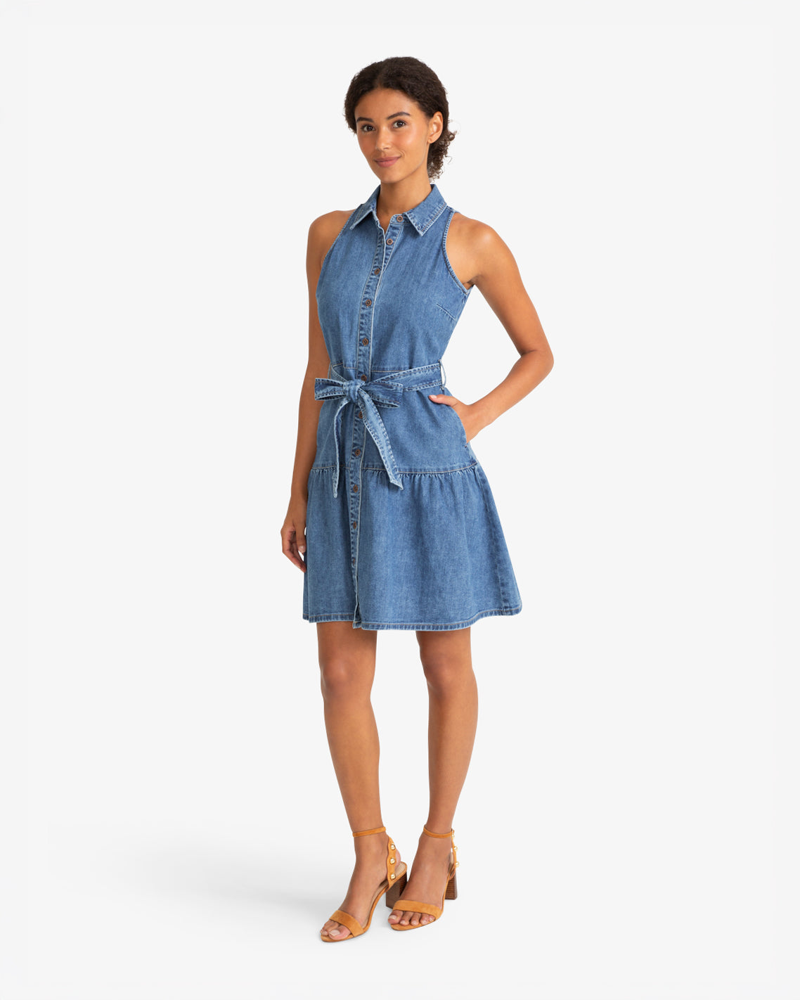 Image of Lexi Sleeveless Tie Waist 