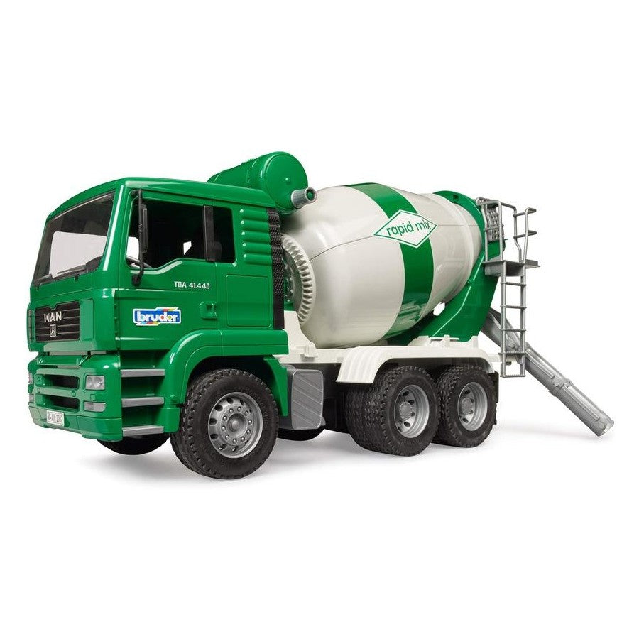Image of Bruder Construction MAN TGA Cement Mixer Truck Rapid Mix