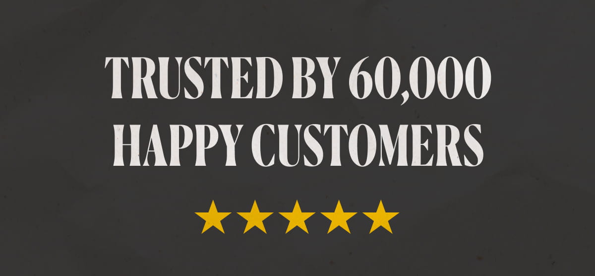 Trusted By 60,000 Happy Customers