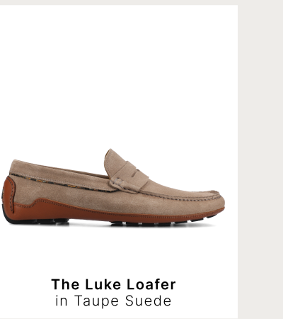 The Luke in Taupe Suede