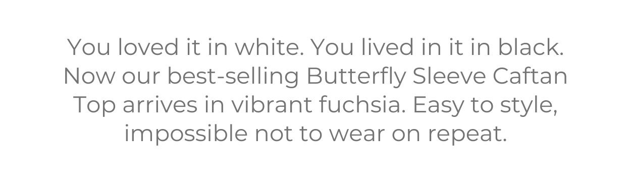 Fuchsia Butterfly Top
