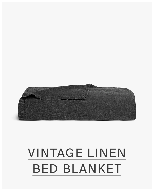 Vintage linen bed blanket.