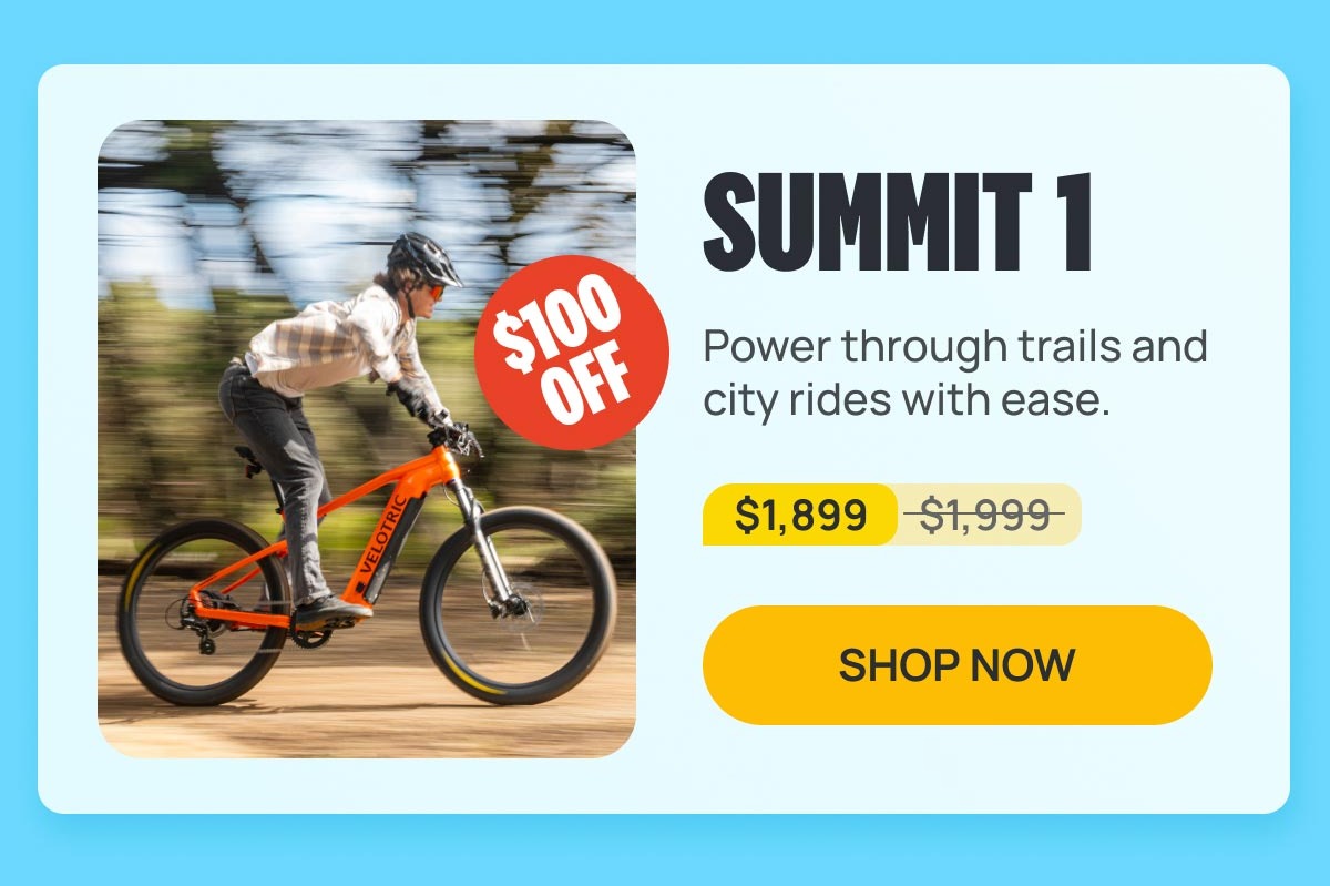 SUMMIT 1 Ebike with $100 off discount