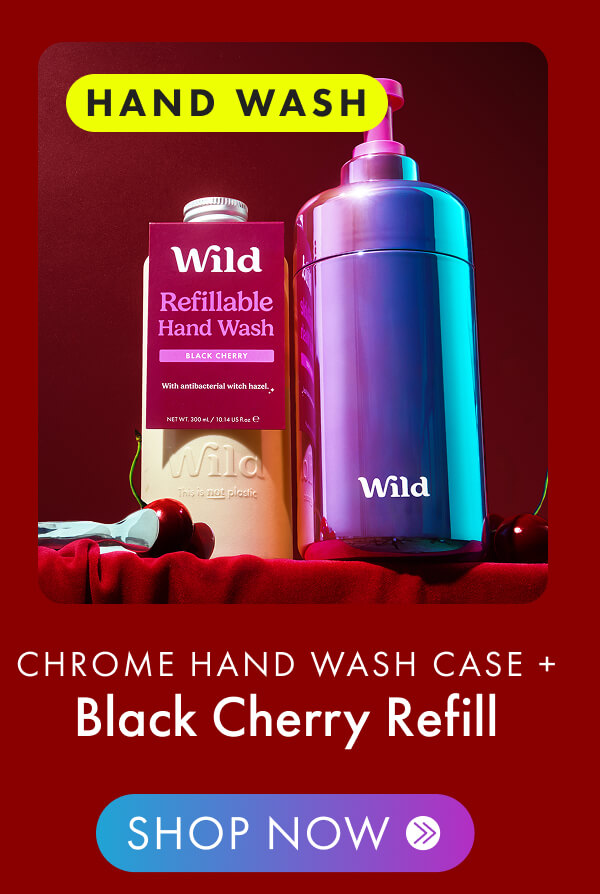 Shop Chrome Hand Wash Case + Black Cherry Refill