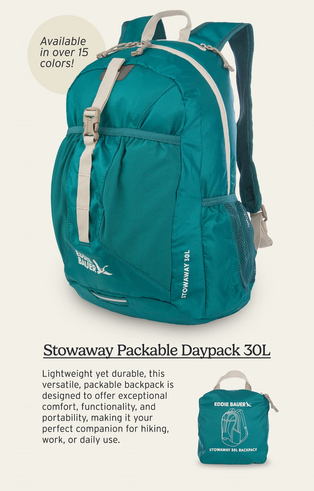 Stowaway Packable Daypack 30L