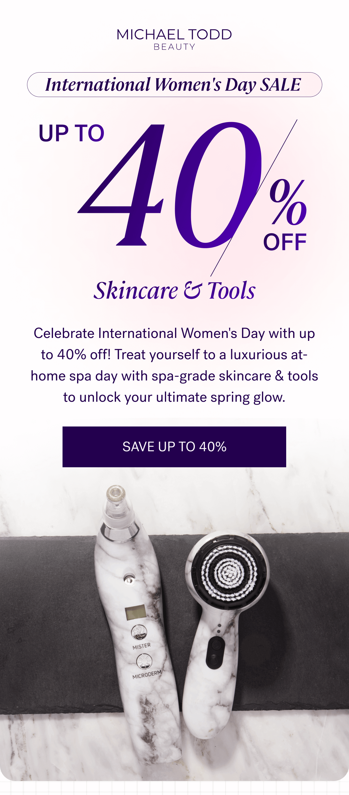 International Women's Day Sale: Up to 40% Off