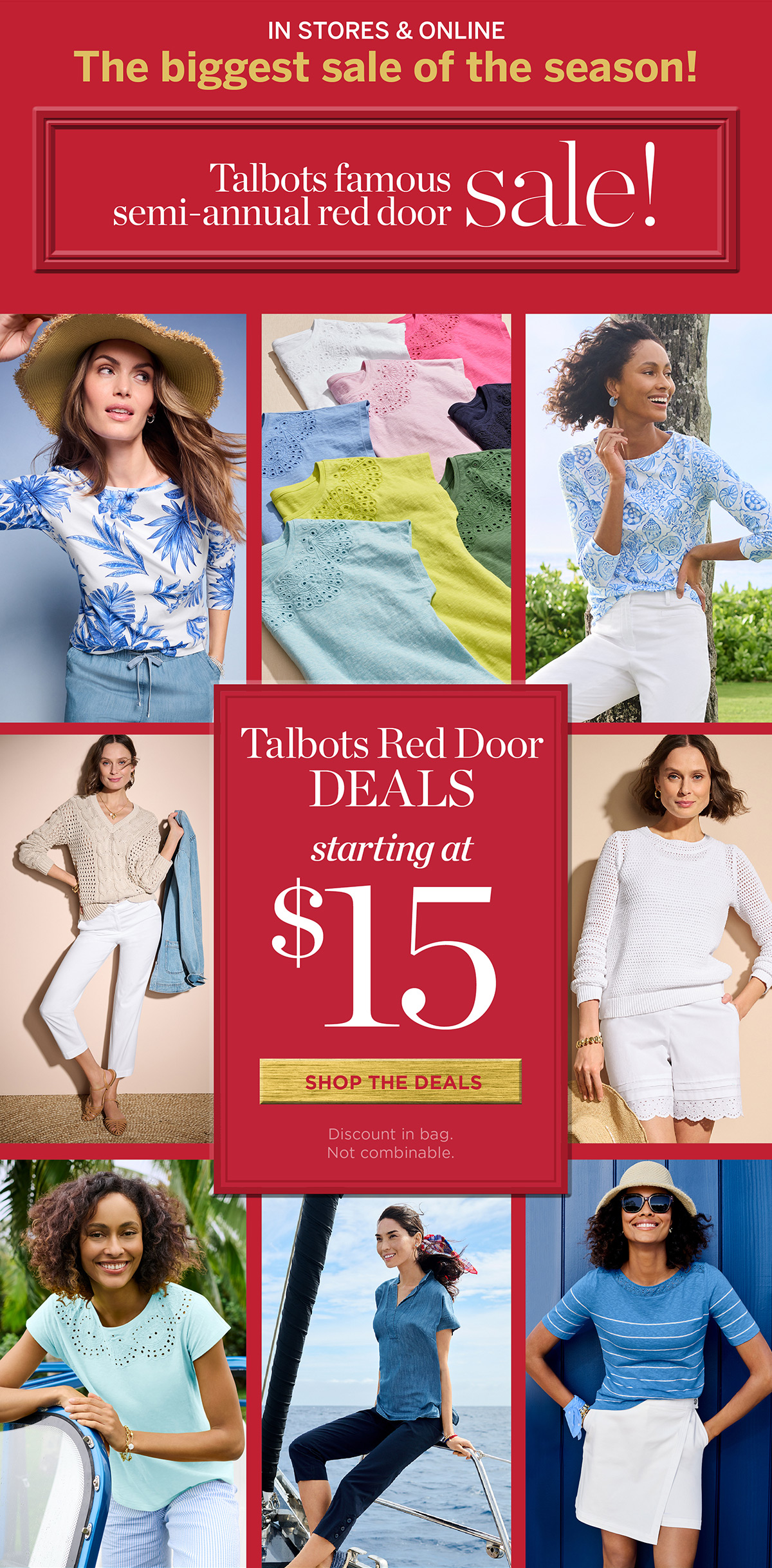 In Stores &amp Online! Talbots Red Door Deals Starting at $15 | Shop the Deals