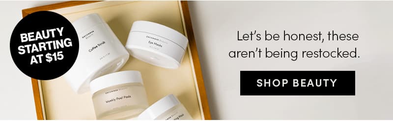 Beauty Starting at $15