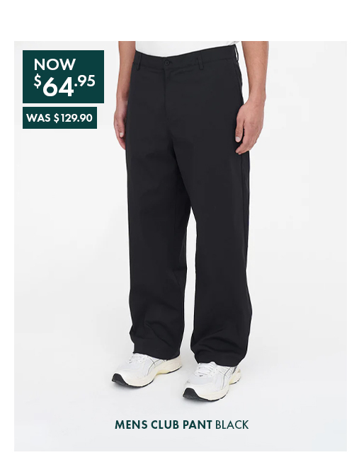 MENS CLUB PANT BLACK