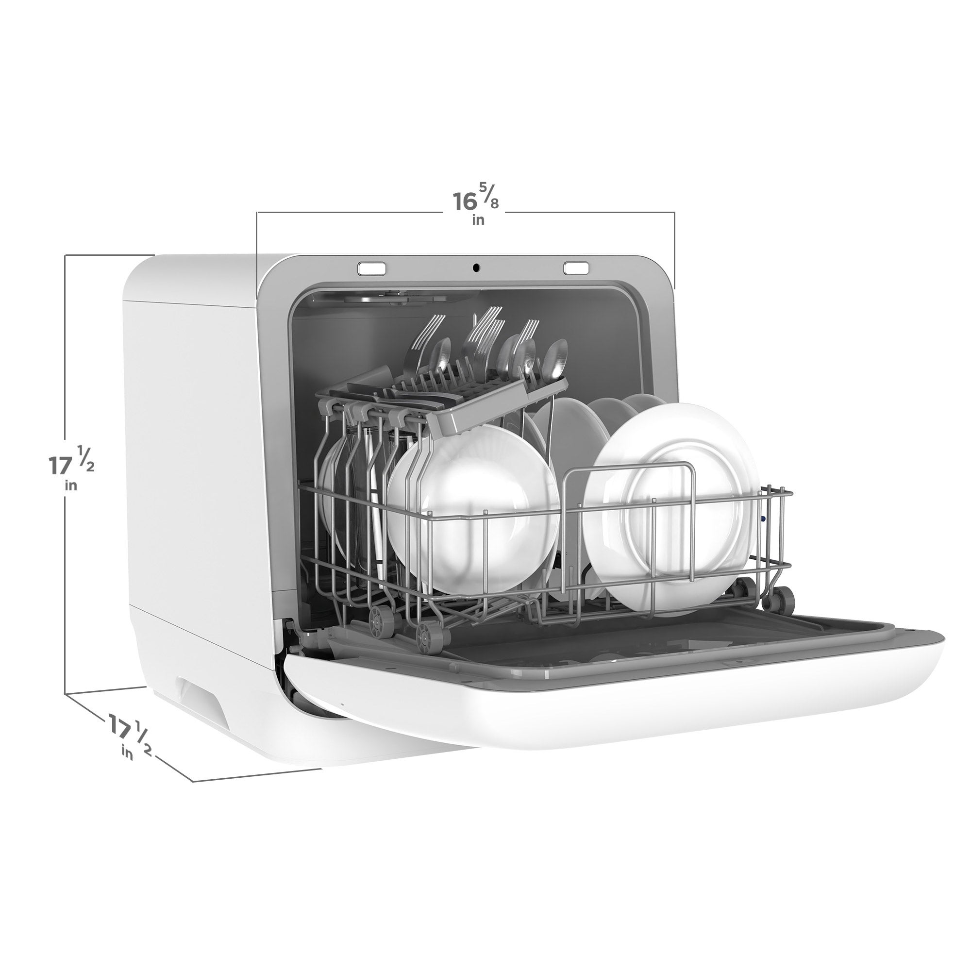 Midea Portable Countertop Dishwasher with Built-In Pump