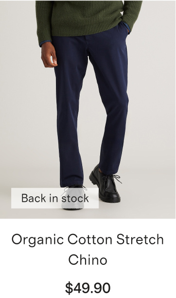 Organic Cotton Stretch Chino