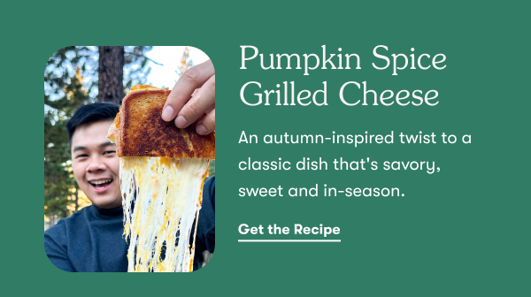 Pumpkin Spice Grilled Cheese