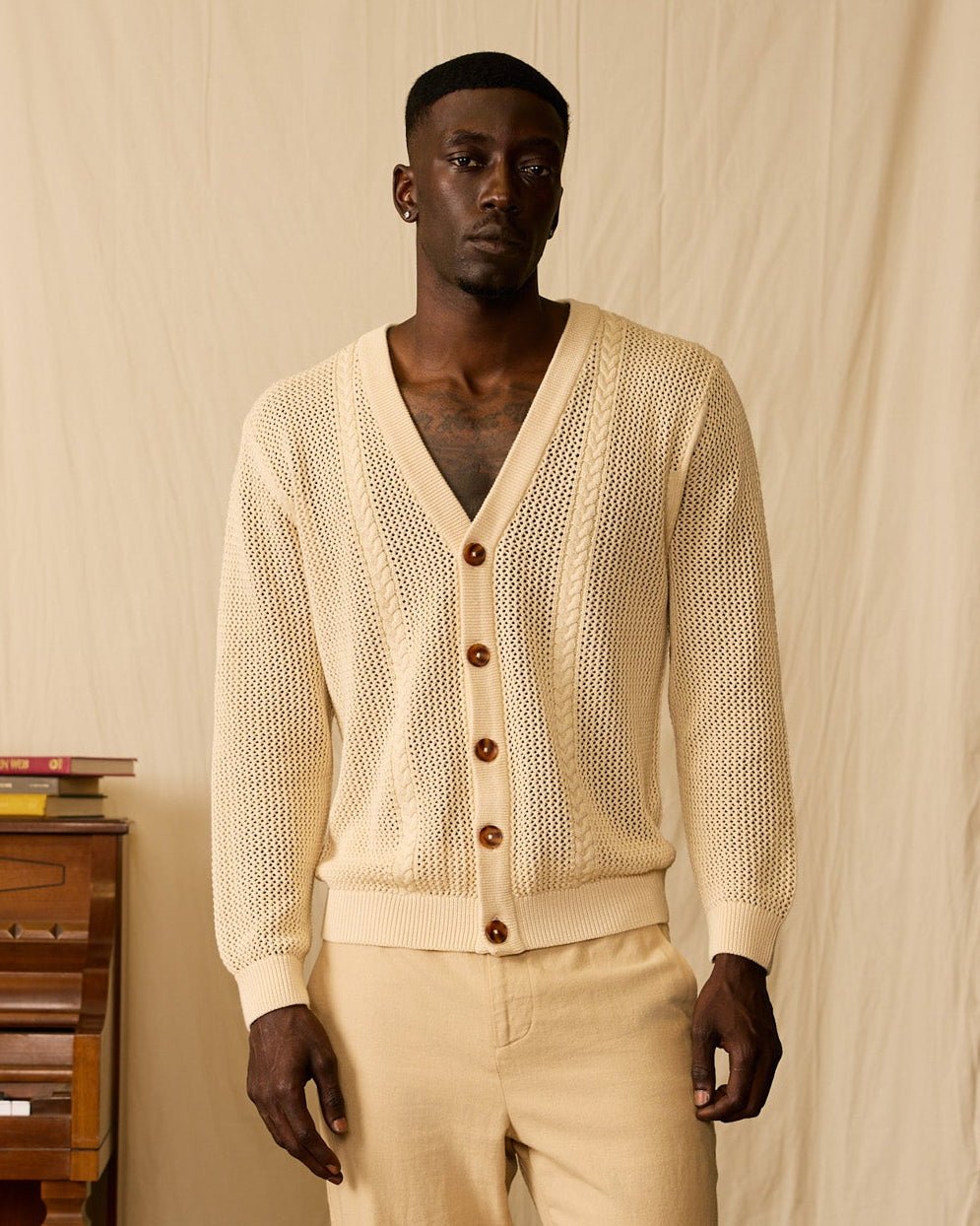 Image of The Crete Crochet Cardigan - Sabbia