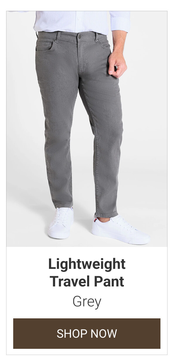 Grey Lightweight Travcel Pant
