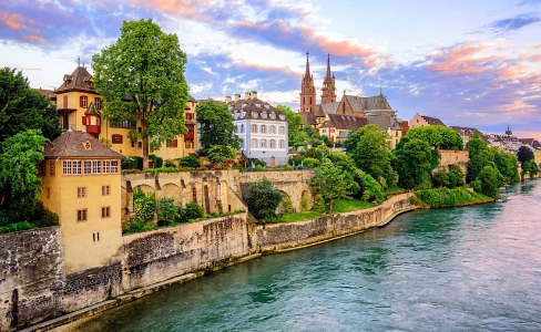 Basel Cathedral Rhine Switzerland