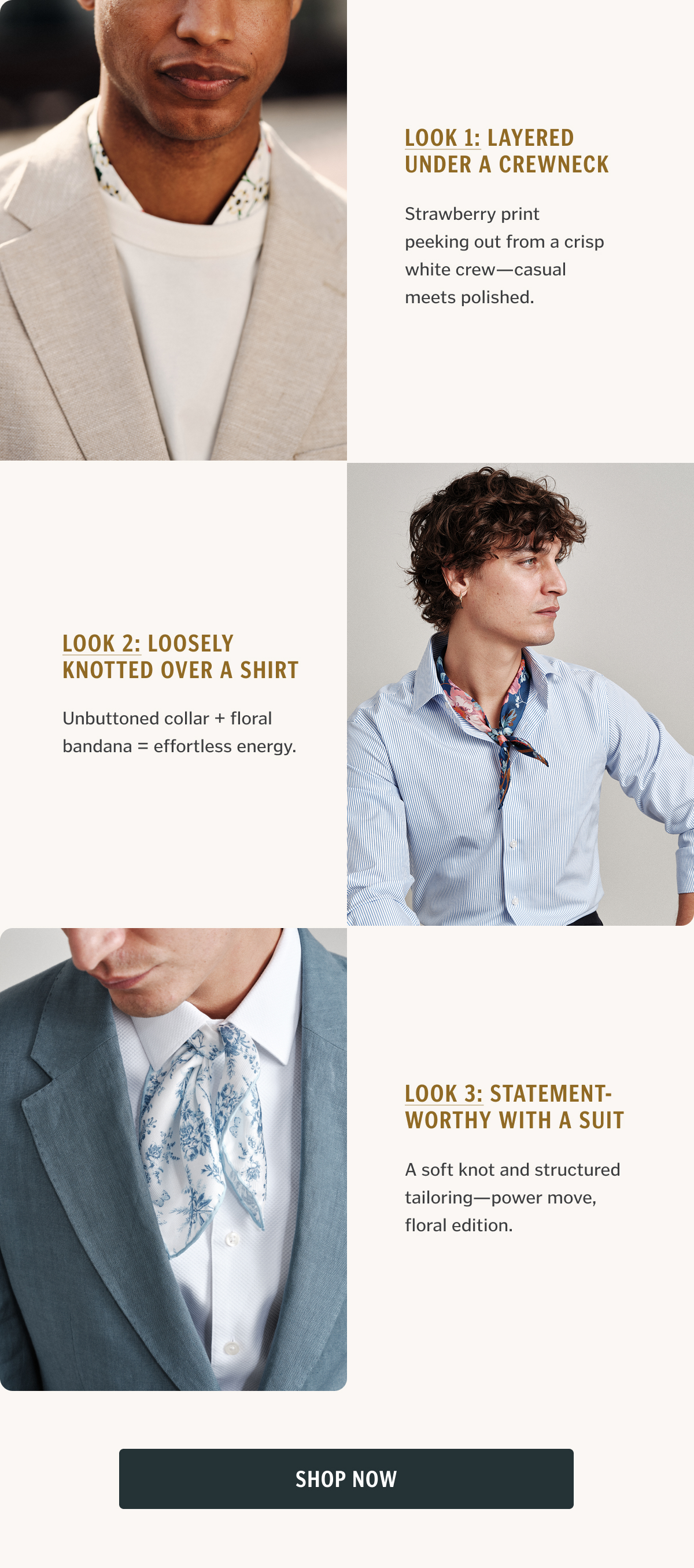 Layered Under a Crewneck | Loosely Knotted Over a Shirt | Statement-Worthy with a Suit