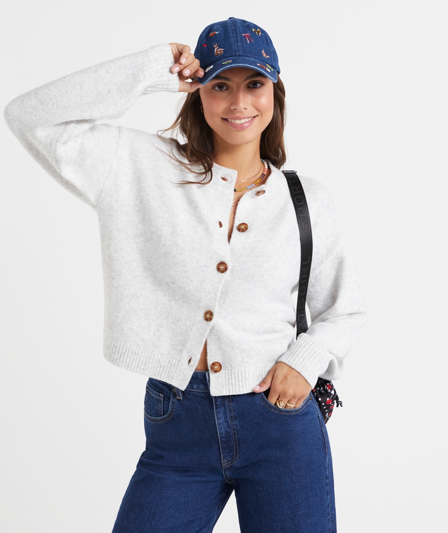 ADDISON CREW NECK CARDIGAN