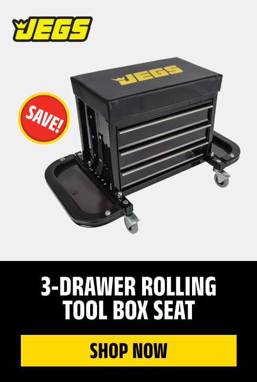 3-Drawer Rolling Tool Box Seat