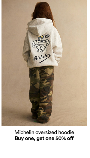Michelin oversized hoodie            Buy one, get one 50% off