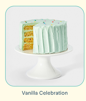 Blue vanilla cake