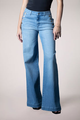Selena Recycled Wide Leg Trouser - Athens