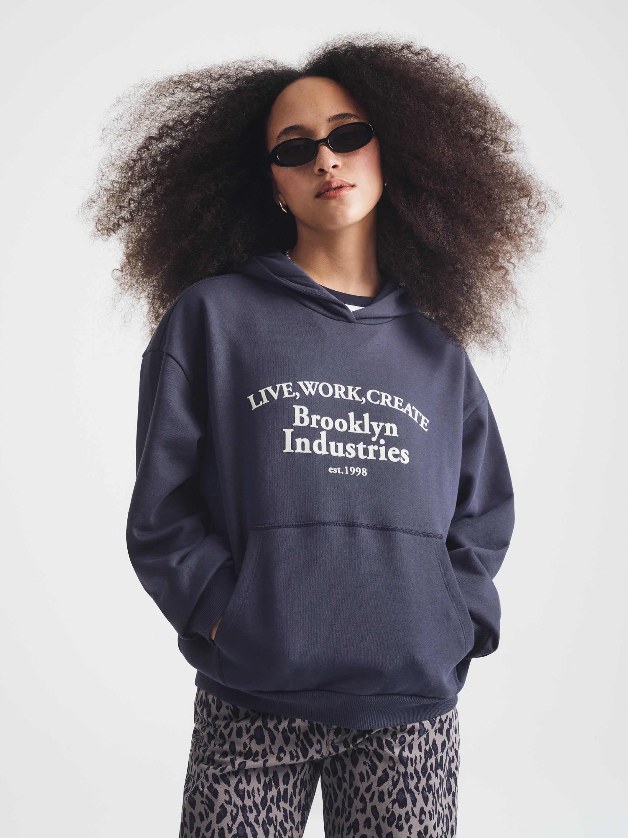 Image of Women's Brooklyn 1988 Hoodie in Blueberry