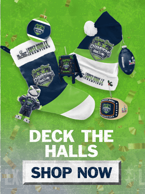 Shop Officially Licensed Seattle Seahawks Holiday Champ Gear!